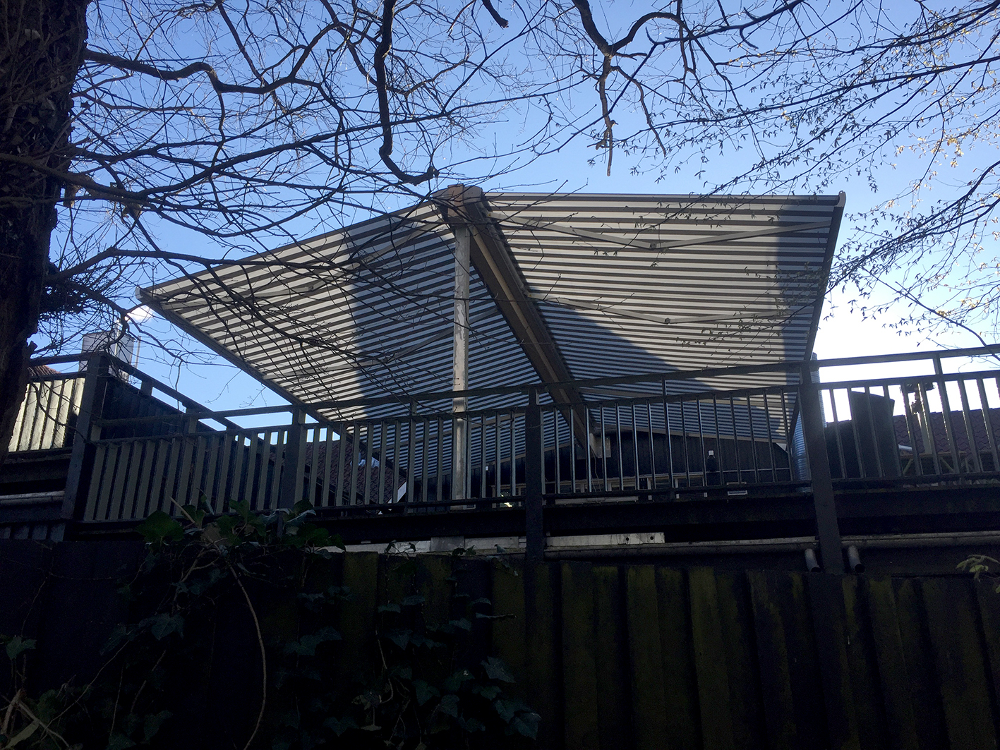 Dobbeltmarkise i Charlottenlund