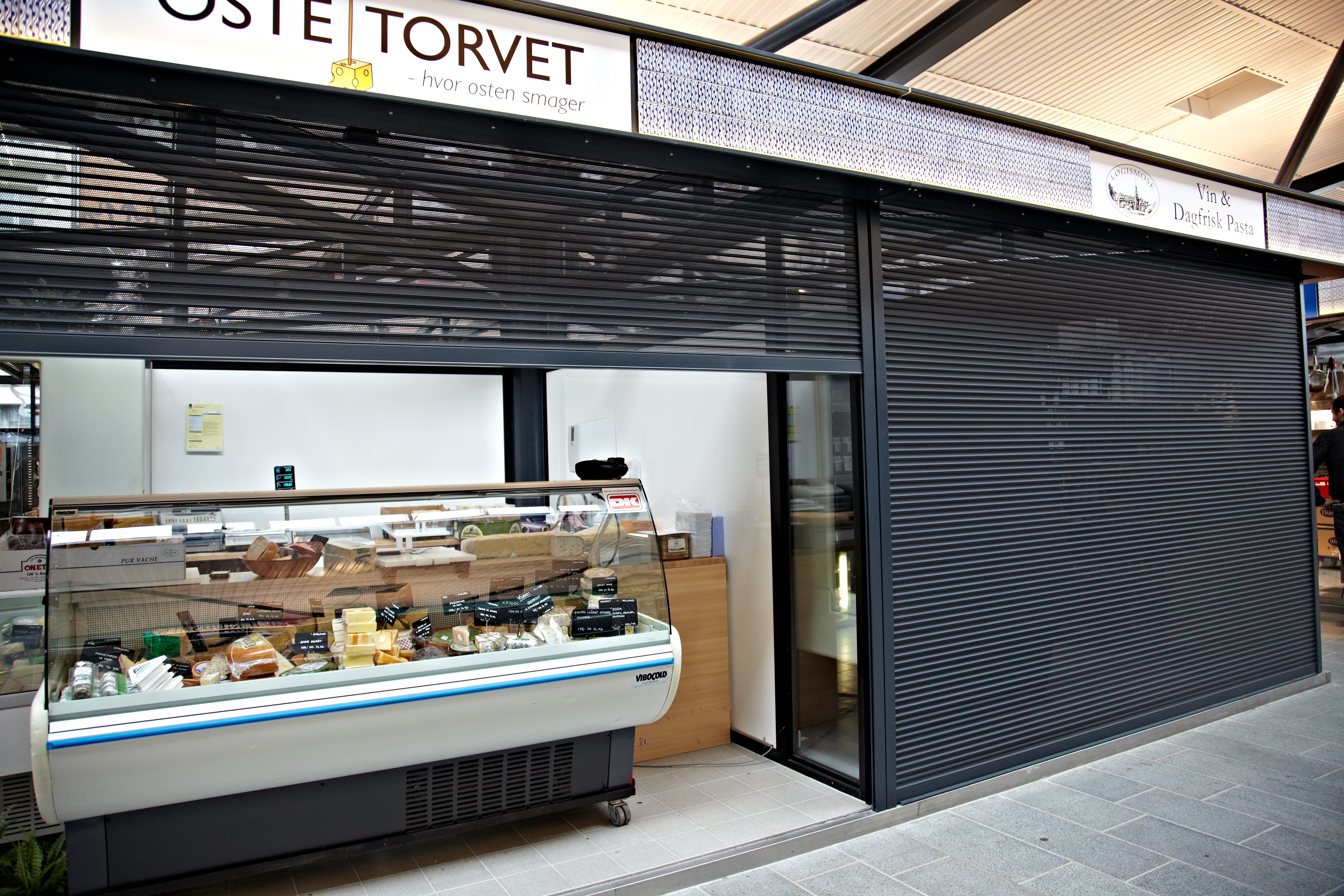 Butikssikring, sikring af staderne i Torvehallerne.